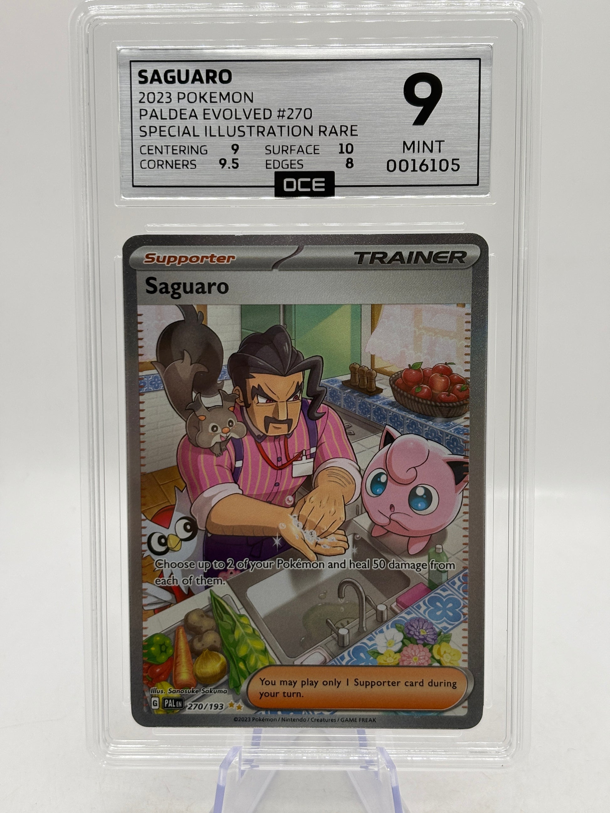 2023 Pokemon Paldea Evolved - Saguaro 270/193 Special Illustration Rare OCE 9 Mint image 1