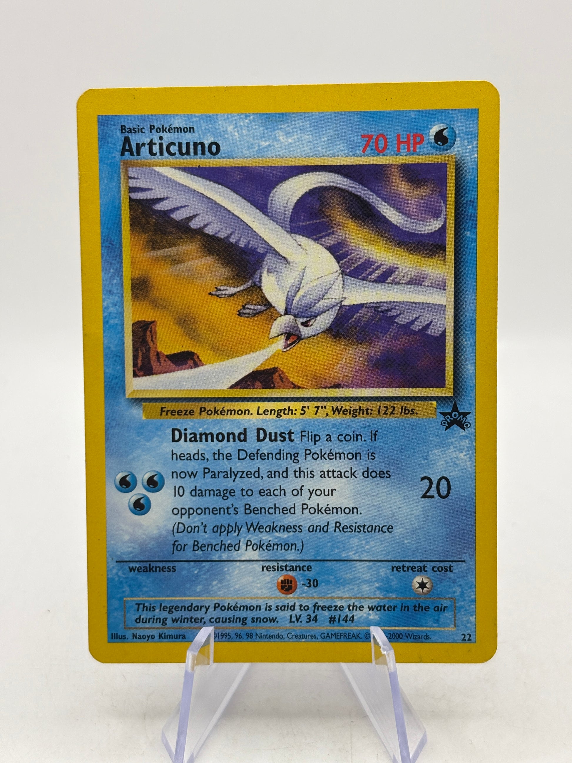 Pokemon TCG WOTC Promo - Articuno #22 Black Star Promo MP image 1