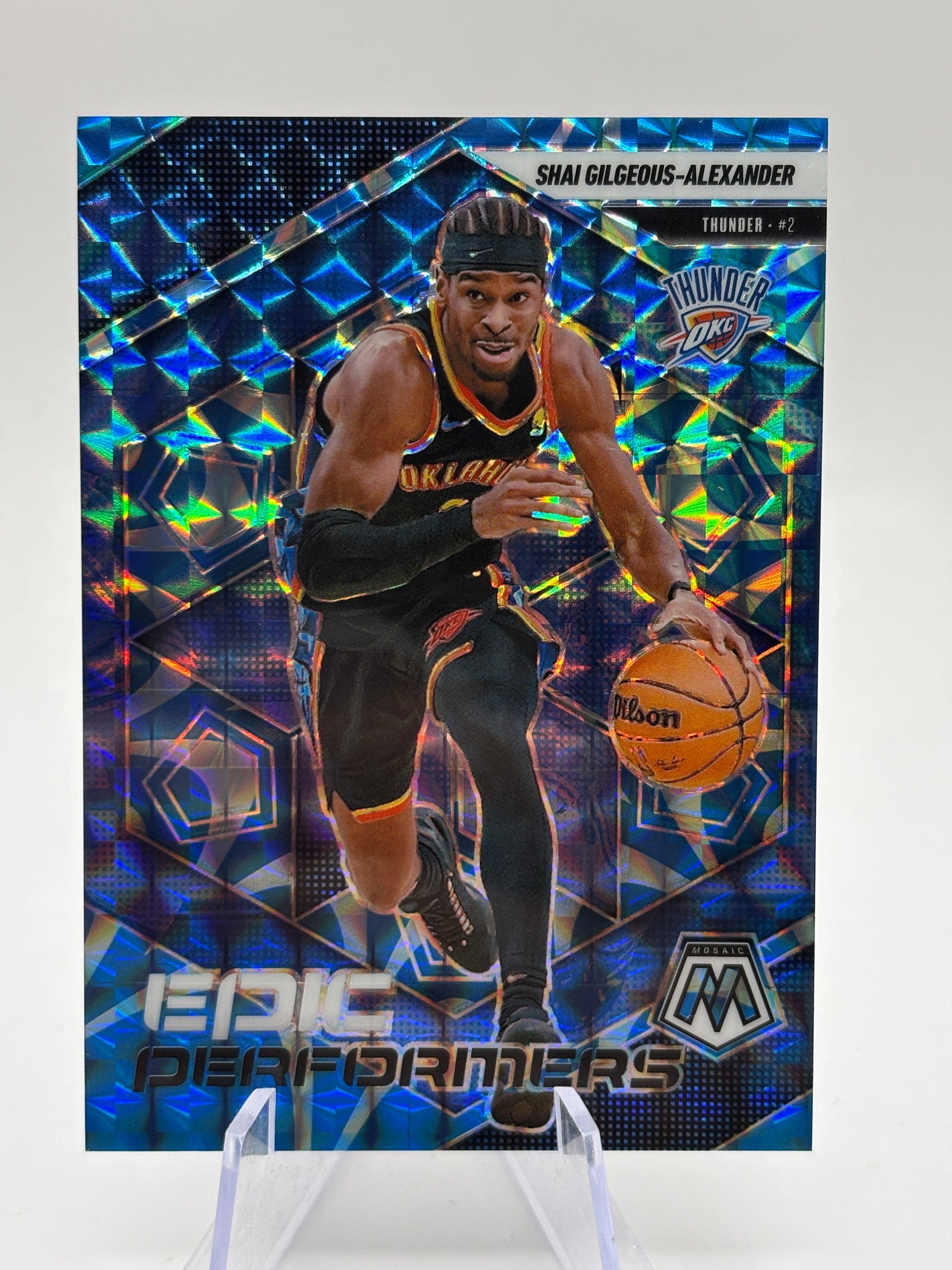 2024-25 Panini Mosaic Basketball - Shai Gilgeous-Alexander /99 Blue Reactive Epic Performers FRENLY BRICKS - Open 7 Days image 1