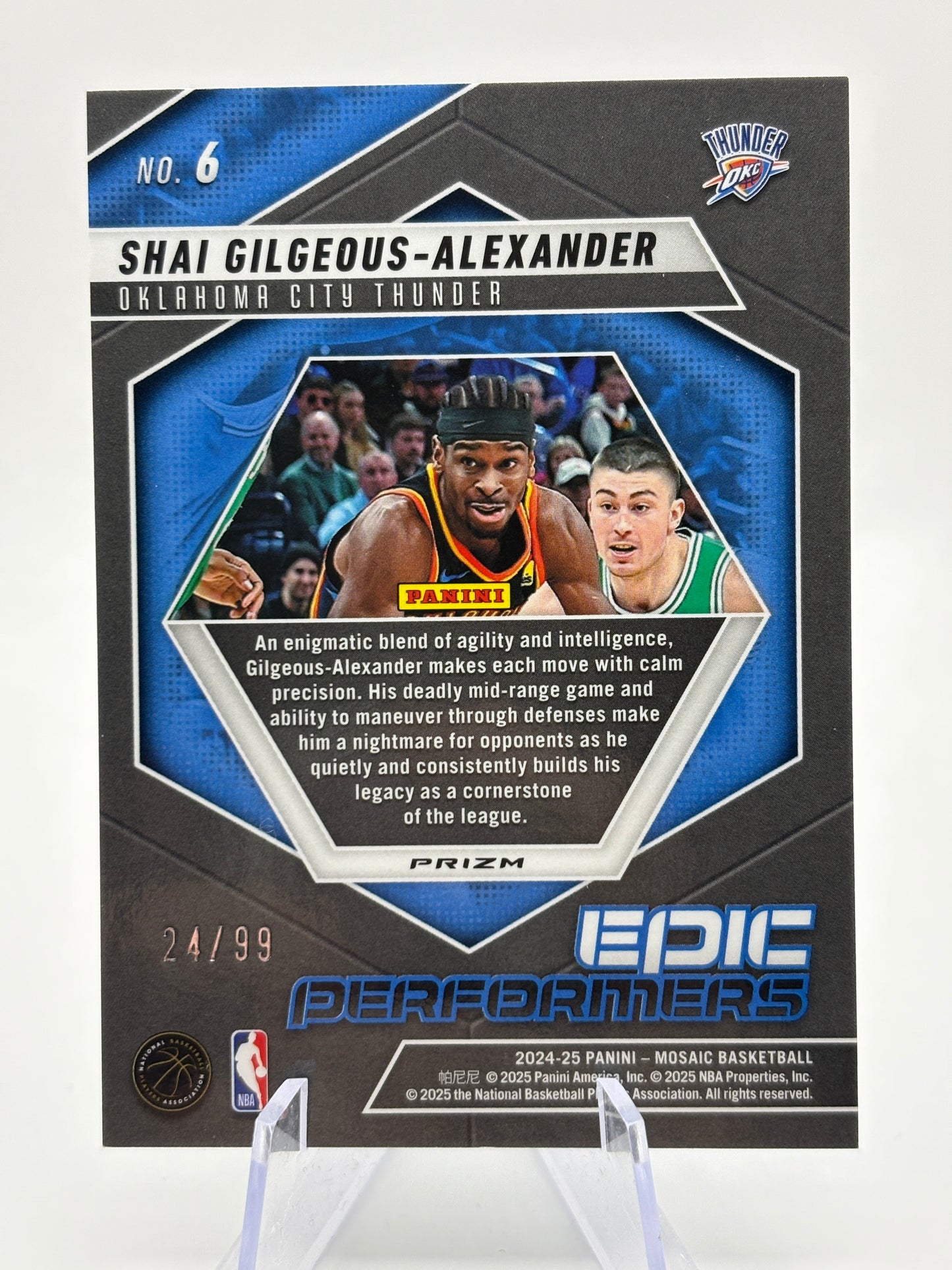 2024-25 Panini Mosaic Basketball - Shai Gilgeous-Alexander /99 Blue Reactive Epic Performers FRENLY BRICKS - Open 7 Days