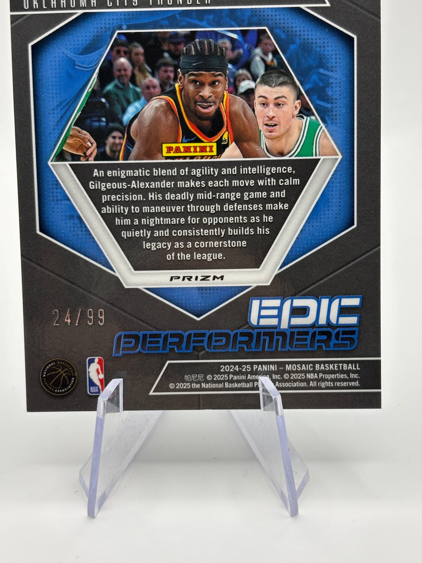 2024-25 Panini Mosaic Basketball - Shai Gilgeous-Alexander /99 Blue Reactive Epic Performers FRENLY BRICKS - Open 7 Days