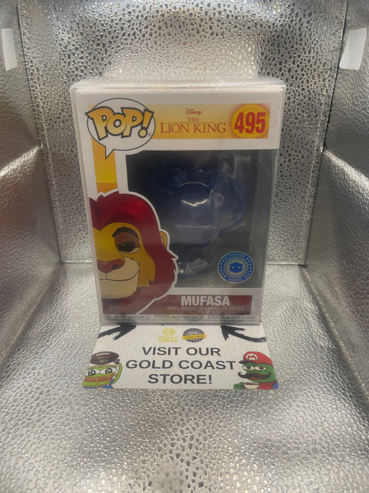 Funko Pop! Disney - Mufasa (Glitter) -Pop In A Box (Exclusive) #495 Lion King FRENLY BRICKS - Open 7 Days