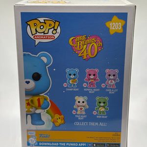 Funko POP! Animation Care Bears 40th #1203 Champ Bear Limited Flocked Chase FRENLY BRICKS - Open 7 Days