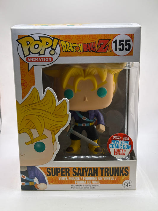 Funko POP! Animation Dragon Ball Z #155 Super Saiyan Trunks 2016 NYCC Limited Edition