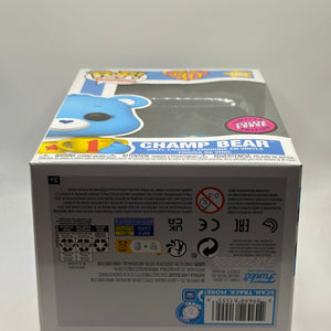 Funko POP! Animation Care Bears 40th #1203 Champ Bear Limited Flocked Chase FRENLY BRICKS - Open 7 Days