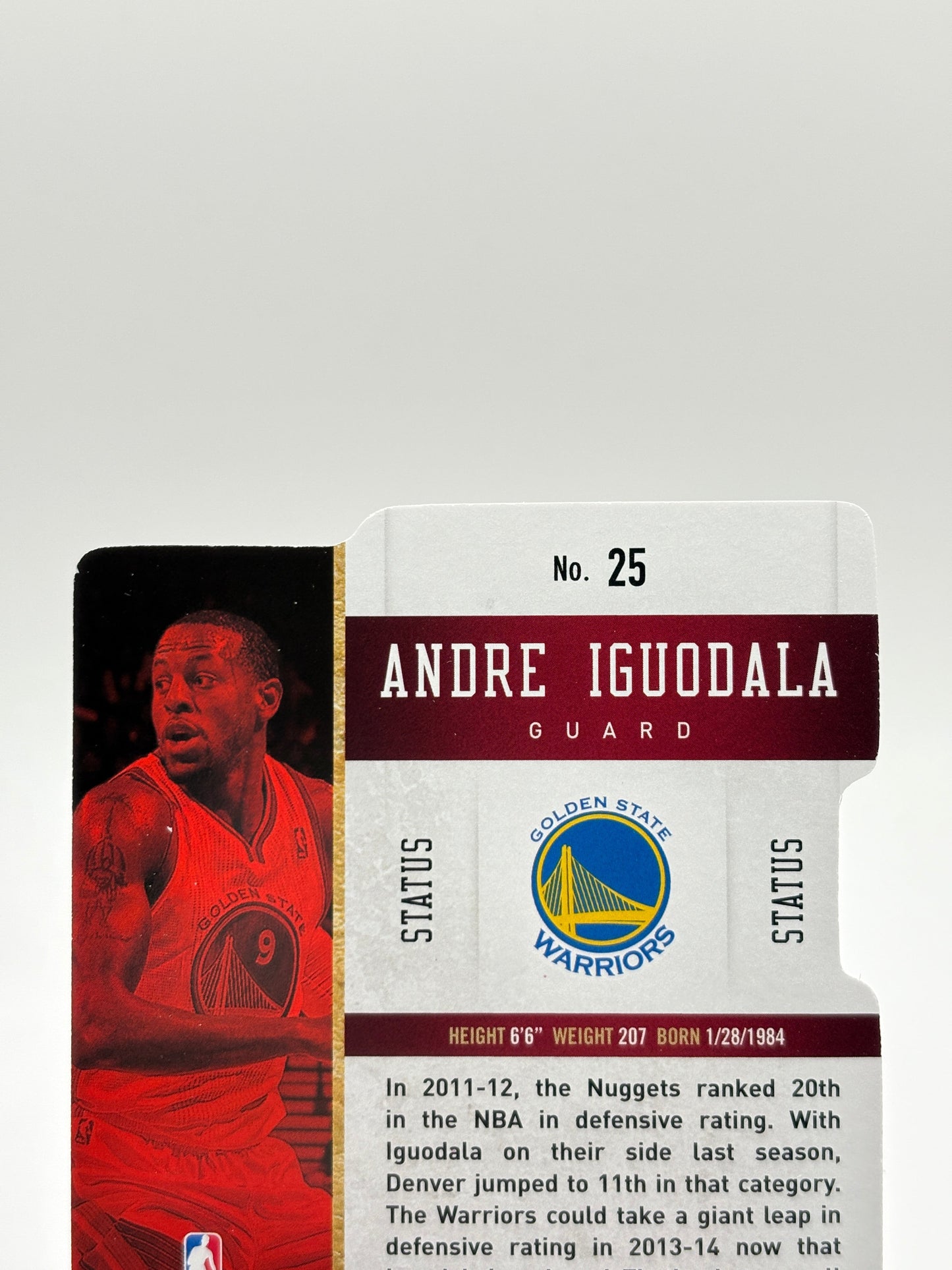 2013-14 Panini Elite Basketball - Andre Iguodala #25 Gold Diecut /24 FRENLY BRICKS - Open 7 Days