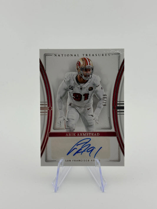 2023 Panini National Treasures - Signatures Arik Armstead #SIG-AAR /99 TC9838 FRENLY BRICKS - Open 7 Days