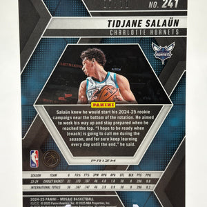 2024-25 Panini Mosaic Basketball - Tidjane Salaun #241 /10 Yellow Blue Scope FRENLY BRICKS - Open 7 Days