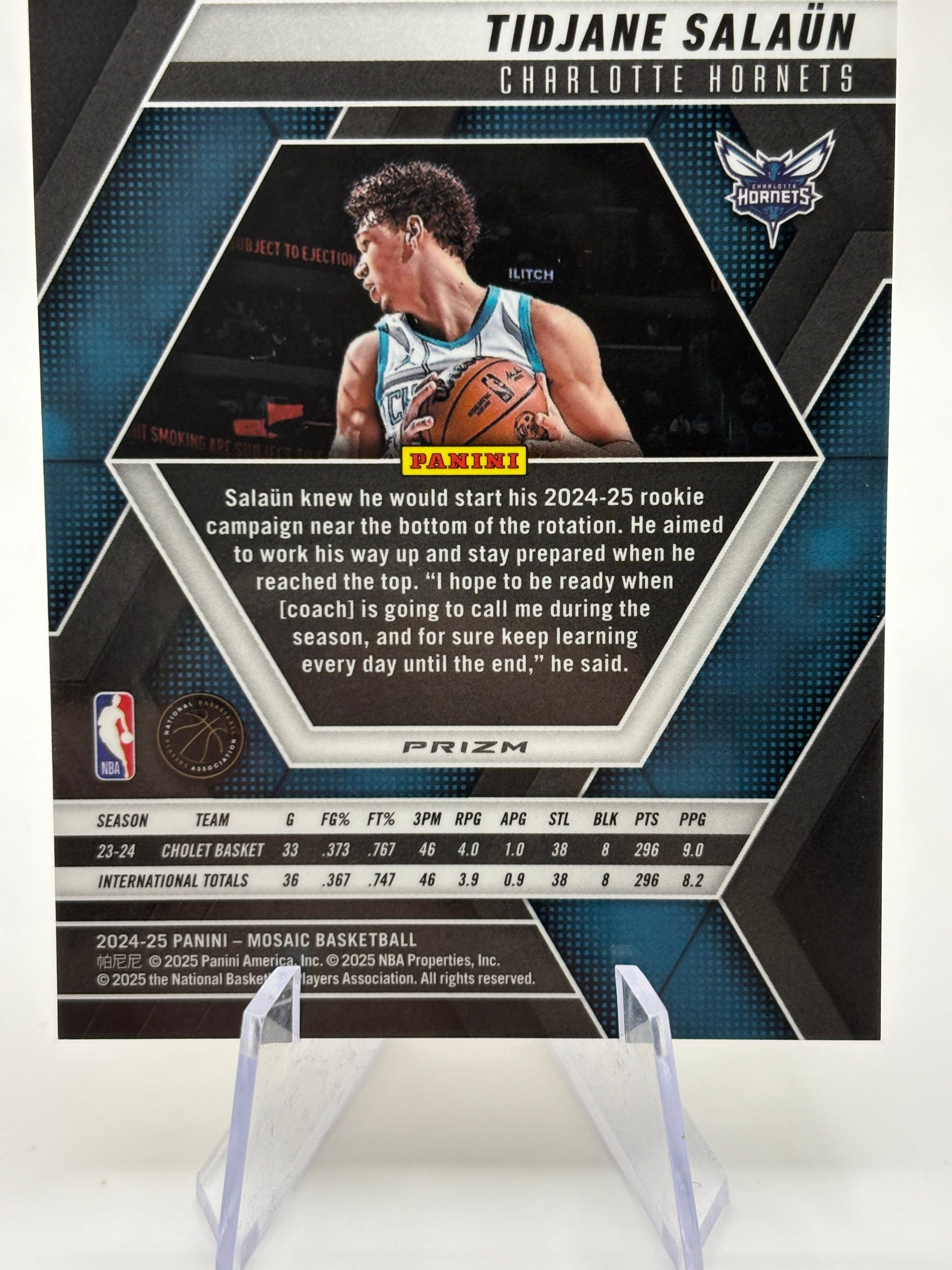 2024-25 Panini Mosaic Basketball - Tidjane Salaun #241 /10 Yellow Blue Scope FRENLY BRICKS - Open 7 Days image 4