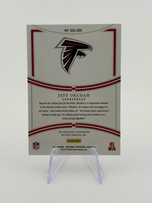 2023 National Treasures Jeff Okudah Auto /99 FRENLY BRICKS - Open 7 Days