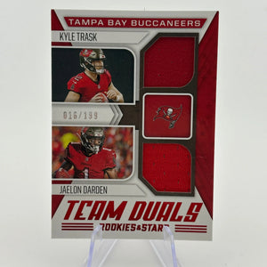 2021 Rookies & Stars Team Duals Kyle Trask Javelin Garden /199 Rookie Patch FRENLY BRICKS - Open 7 Days