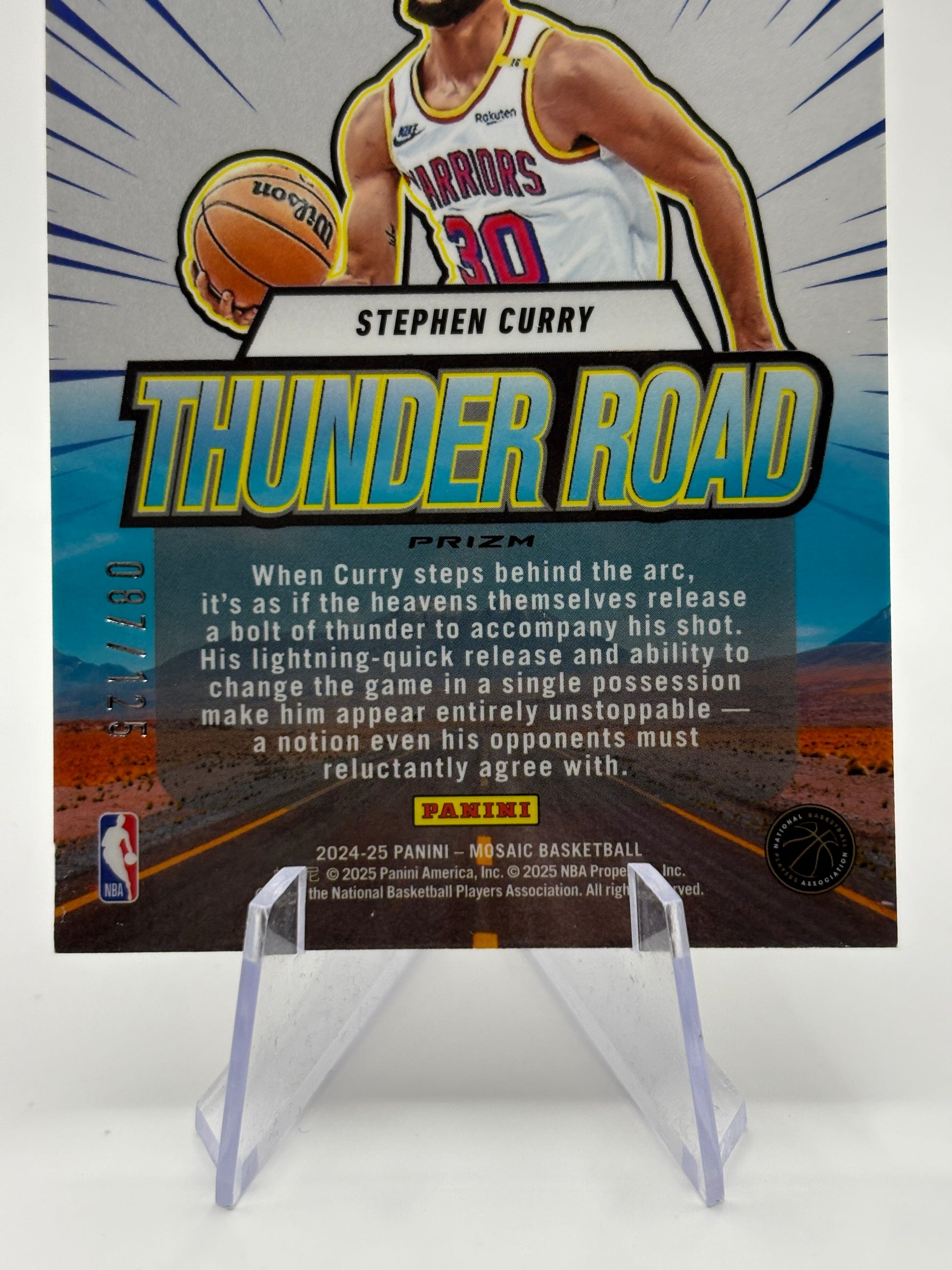 2024-25 Panini Mosaic Thunder Road Ice Mosaic Prizm /125 Stephen Curry #5 FRENLY BRICKS - Open 7 Days image 4