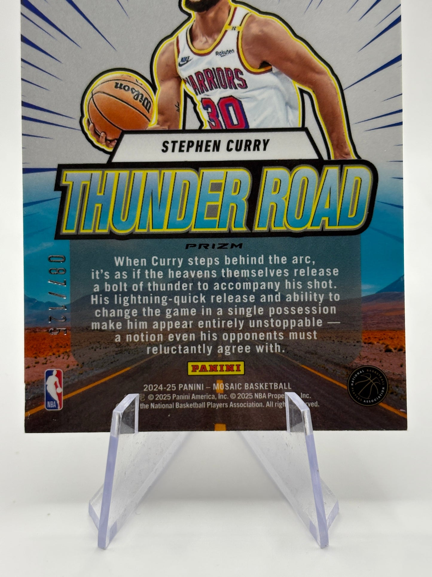 2024-25 Panini Mosaic Thunder Road Ice Mosaic Prizm /125 Stephen Curry #5 FRENLY BRICKS - Open 7 Days