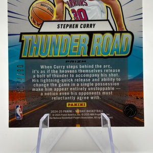 2024-25 Panini Mosaic Thunder Road Ice Mosaic Prizm /125 Stephen Curry #5 FRENLY BRICKS - Open 7 Days