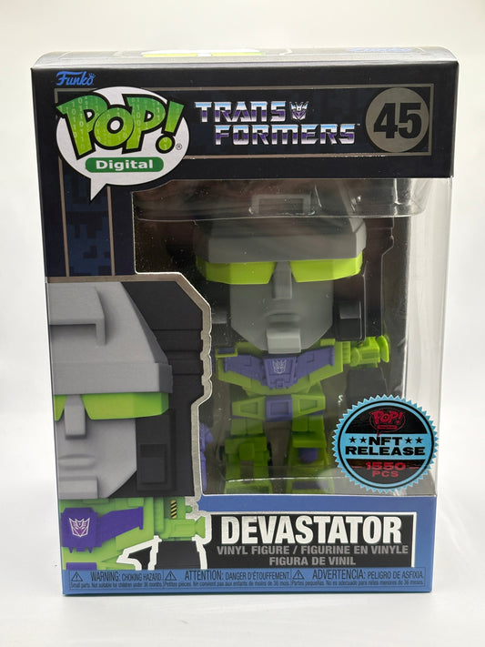 Funko POP! Digital Transformers #45 Devastator NFT Release 1550 Pieces FRENLY BRICKS - Open 7 Days