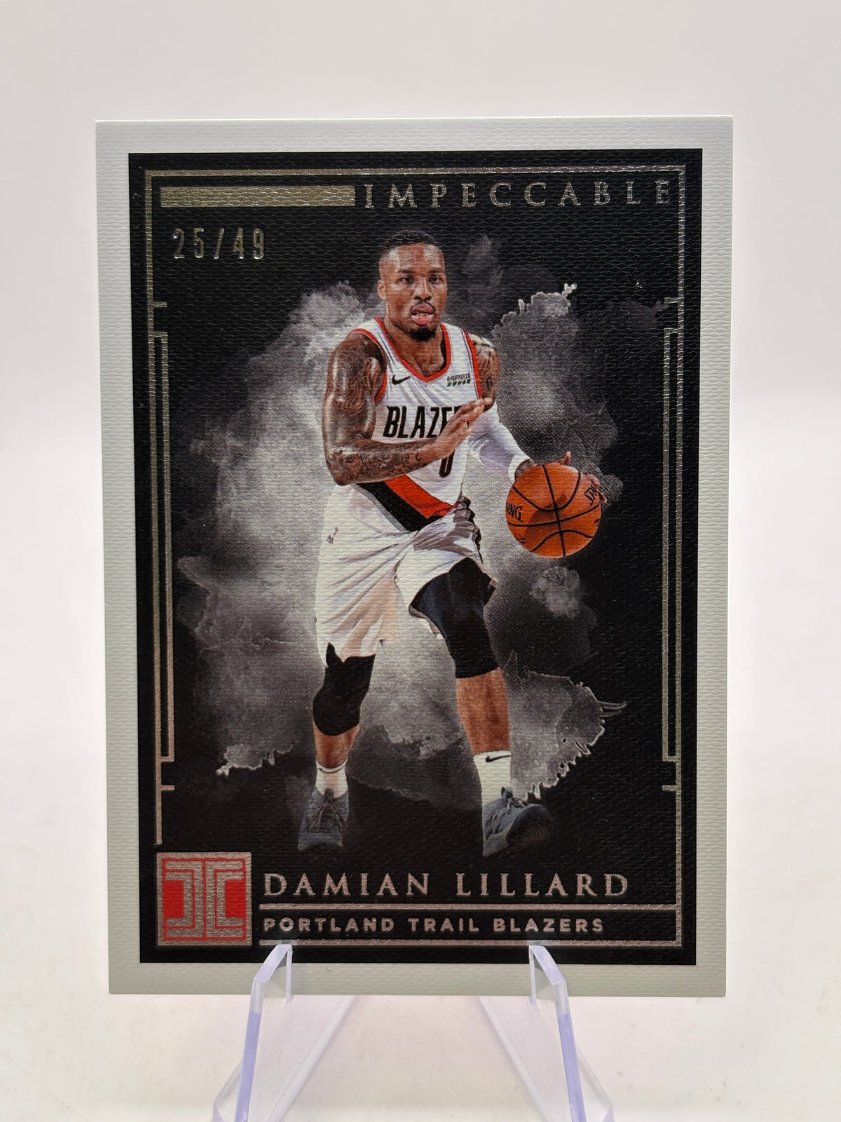 2018-19 Panini Impeccable Basketball #86 Damian Lillard /49 image 1