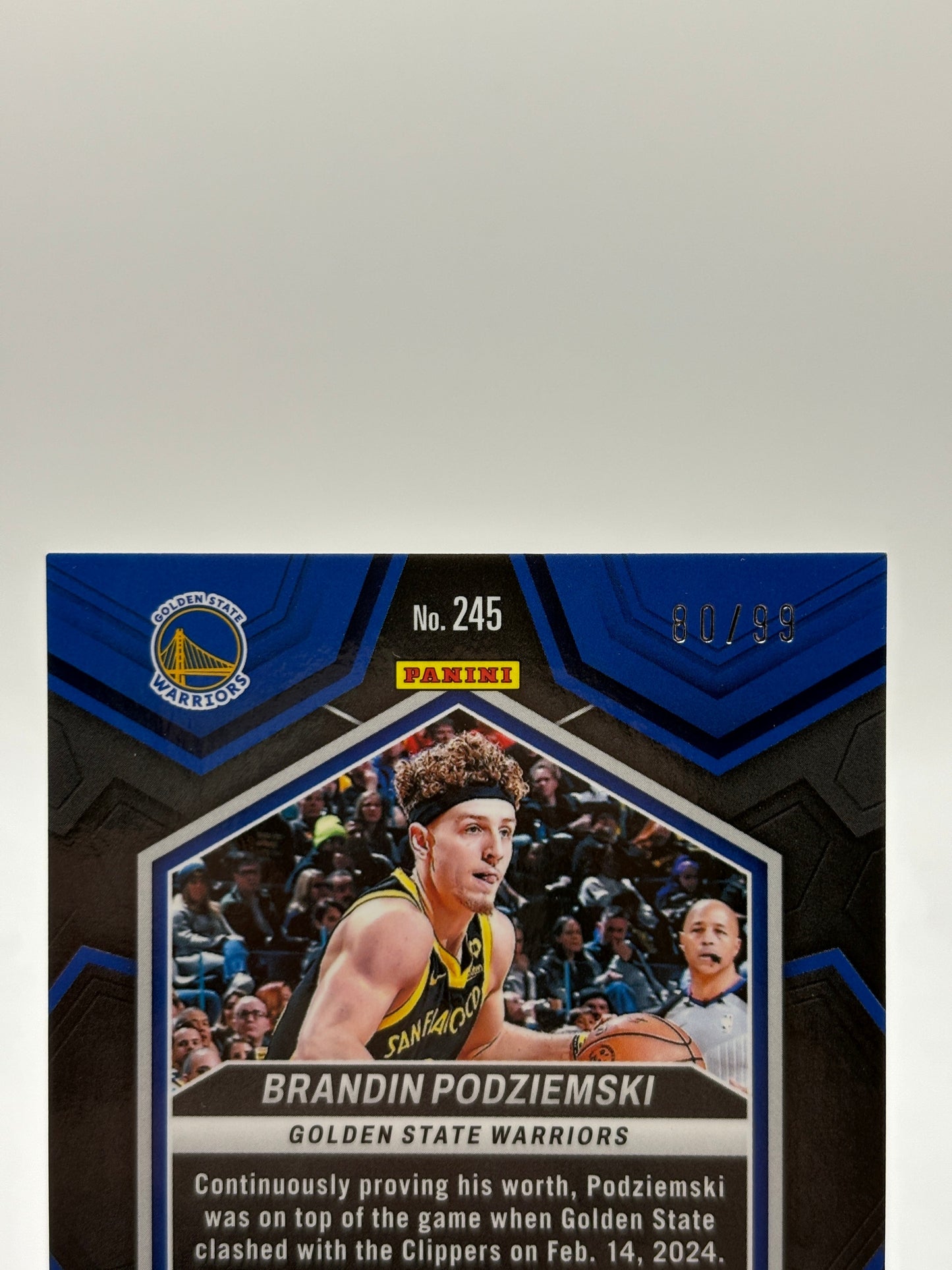 2023-24 Panini Mosaic - Rookies Brandin Podziemski Purple Mosaic Prizm /99 (RC) FRENLY BRICKS - Open 7 Days