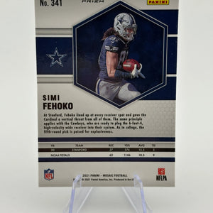 2021 Panini Mosaic Rookies Mosaic Genesis Prizm Simi Fehoko #341 Rookie RC FRENLY BRICKS - Open 7 Days