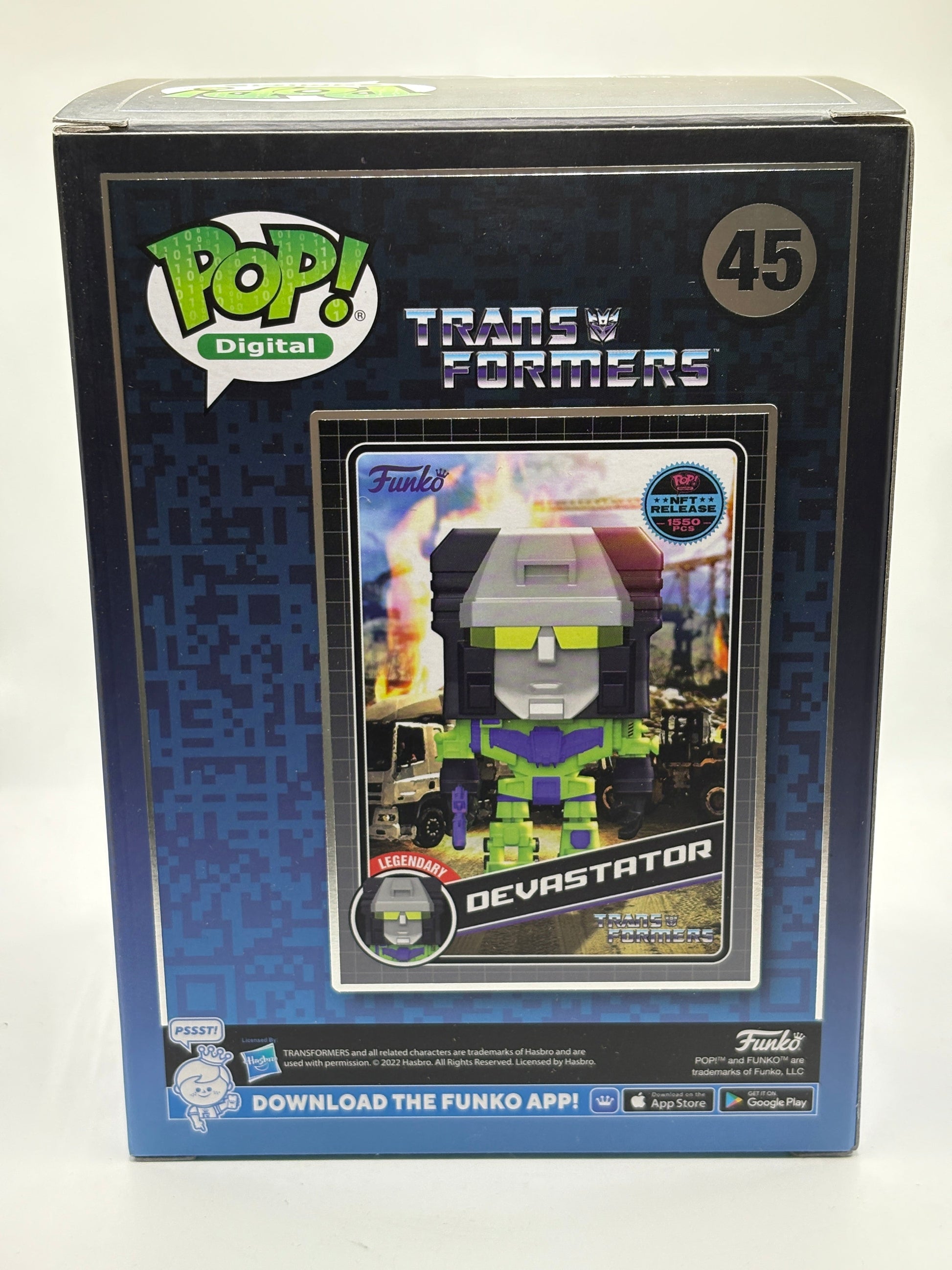 Funko POP! Digital Transformers #45 Devastator NFT Release 1550 Pieces FRENLY BRICKS - Open 7 Days