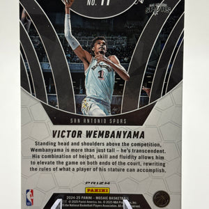 2024 Panini Mosaic Elevate#11 Victor Wembanyama Green Mosaic FRENLY BRICKS - Open 7 Days