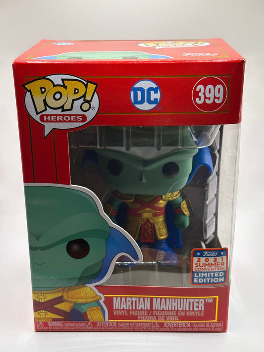 Funko POP! Heroes DC #399 Martian Manhunter 2021 Summer Con FRENLY BRICKS - Open 7 Days