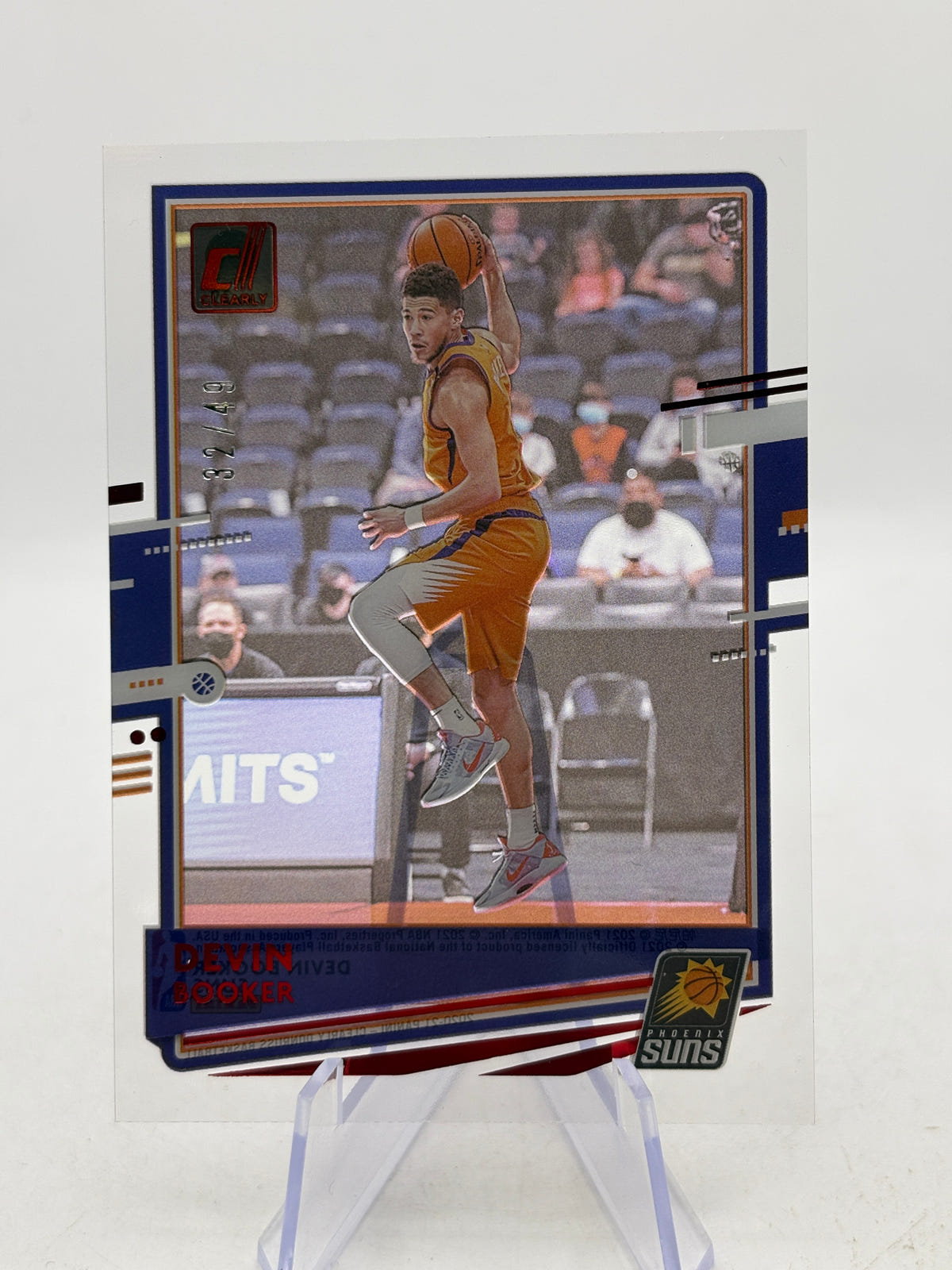 2020-21 Panini Clearly Donruss #29 Devin Booker /49 image 1