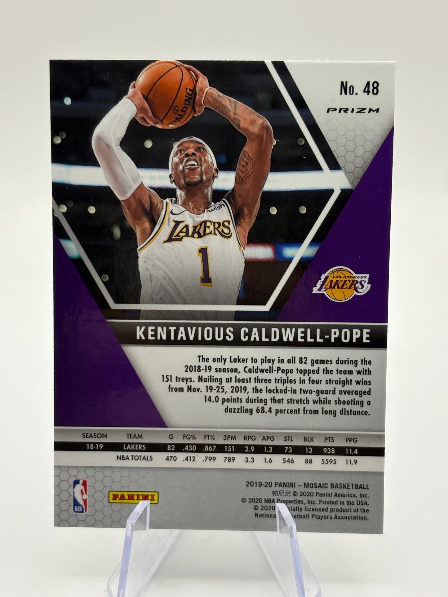 2019-20 Panini Mosaic Genesis Prizm Kentavious Caldwell-Pope #48 FRENLY BRICKS - Open 7 Days