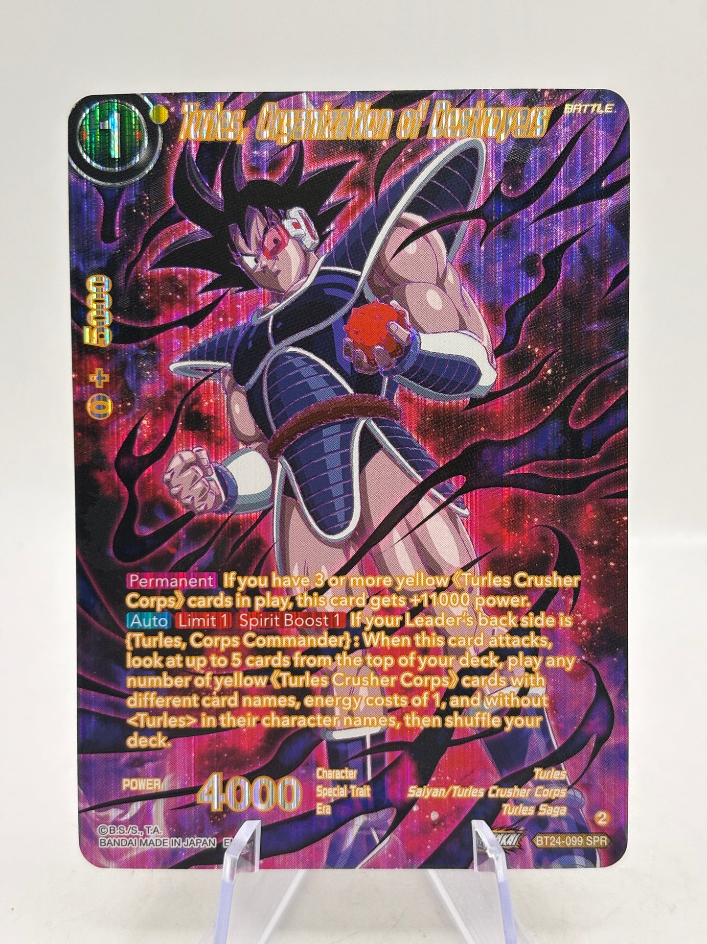 Dragon Ball Super Masters - Turles, Organization of Destroyers BT24-099 SPR