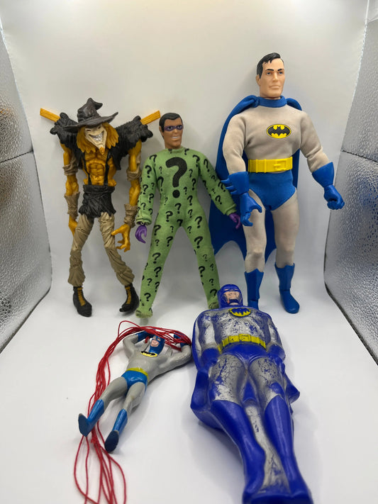 Batman Lot of Five Figures - Vintage to Modern Random Lot Batman Figures FRENLY BRICKS - Open 7 Days