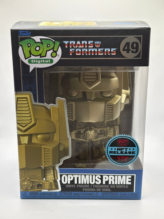 Funko POP! Digital Transformers #49 Optimus Prime NFT Release 999 Pieces FRENLY BRICKS - Open 7 Days