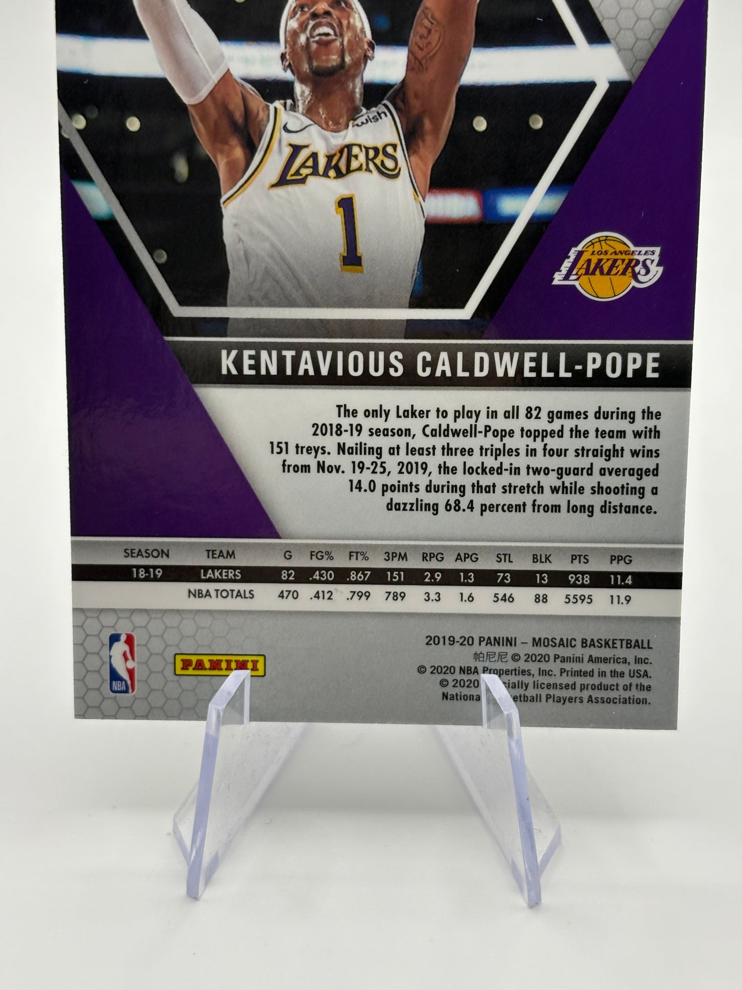 2019-20 Panini Mosaic Genesis Prizm Kentavious Caldwell-Pope #48 FRENLY BRICKS - Open 7 Days