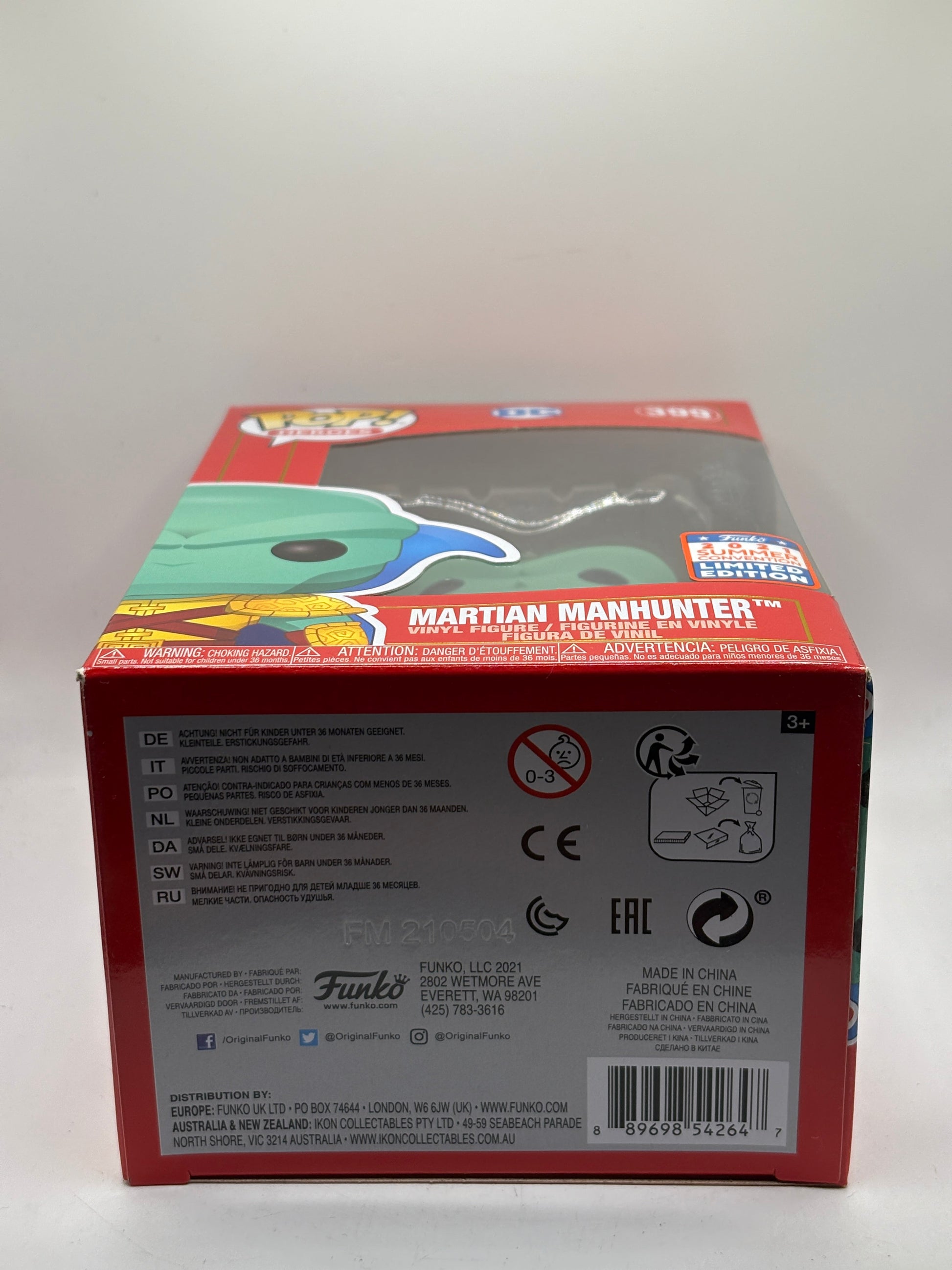 Funko POP! Heroes DC #399 Martian Manhunter 2021 Summer Con FRENLY BRICKS - Open 7 Days