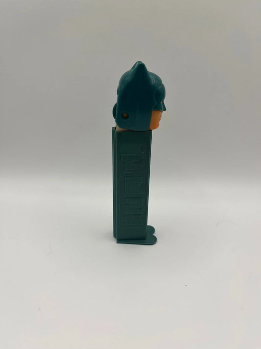 Vintage 1985 DC Comics Batman PEZ Dispenser - Green Stem Raised Logo Yugoslavia FRENLY BRICKS - Open 7 Days