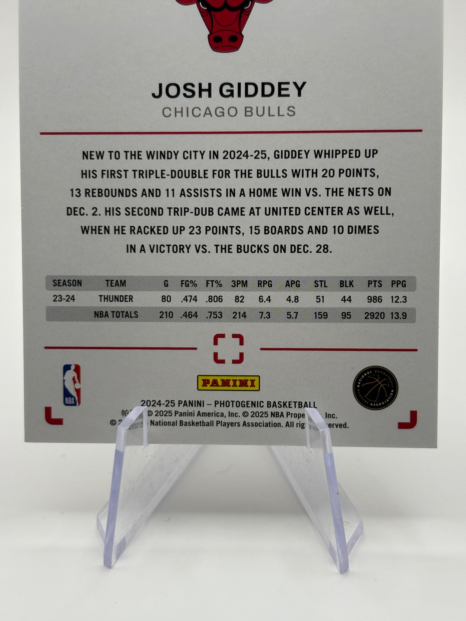 Josh Giddey 2023-24 Panini Photogenic /49 Wedges Thunder #99 FRENLY BRICKS - Open 7 Days image 4