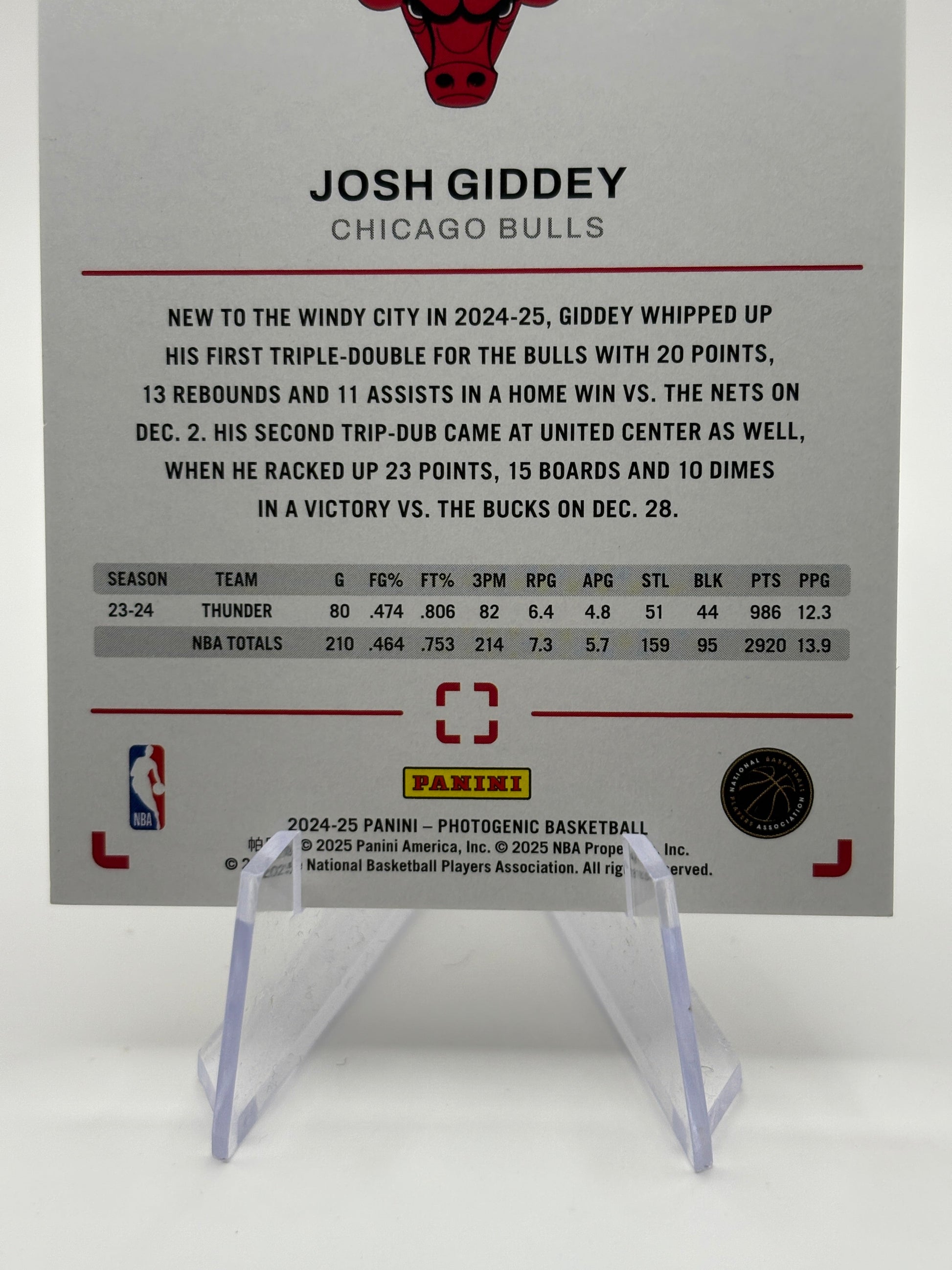 Josh Giddey 2023-24 Panini Photogenic /49 Wedges Thunder #99 FRENLY BRICKS - Open 7 Days