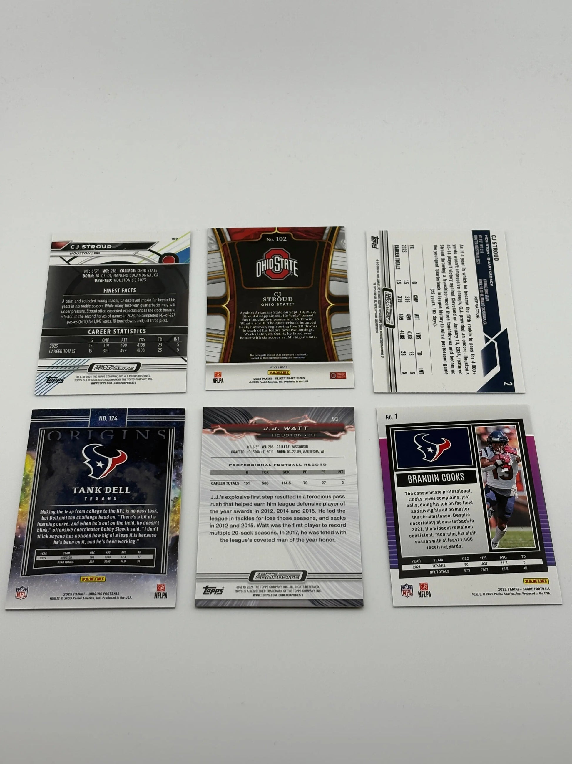NFL Sports Houston Texans Card Lot! CJ Stroud, Rookie Cards FRENLY BRICKS - Open 7 Days