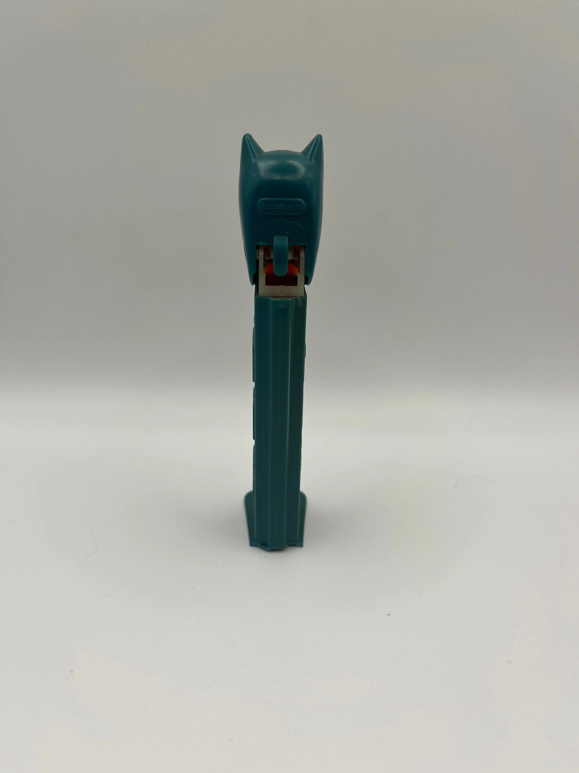 Vintage 1985 DC Comics Batman PEZ Dispenser - Green Stem Raised Logo Yugoslavia FRENLY BRICKS - Open 7 Days