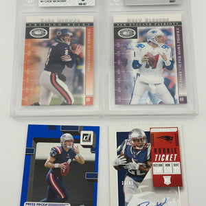 NFL Sports New England Patriots Card Lot - Drew Bledsoe, Graded, Rookie FRENLY BRICKS - Open 7 Days