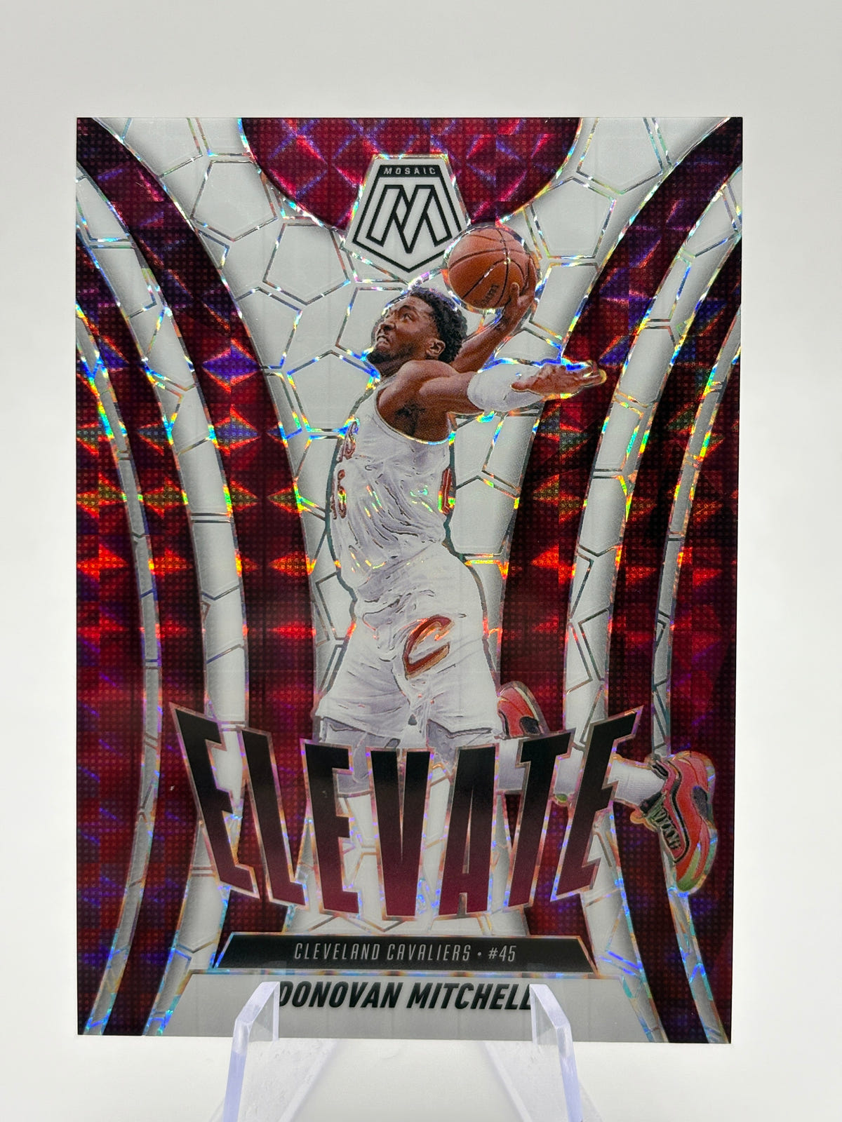 2024-25 Panini Mosaic - Elevate Donovan Mitchell #5 Mosaic Prizm 30/30 Book End FRENLY BRICKS - Open 7 Days image 1