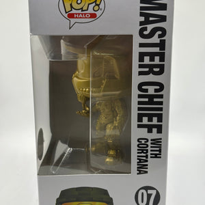 Funko POP! Halo Halo #07 Master Cheif with Cortana Special Edition Gold FRENLY BRICKS - Open 7 Days