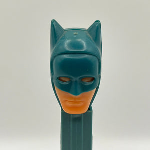 Vintage 1985 DC Comics Batman PEZ Dispenser - Green Stem Raised Logo Yugoslavia FRENLY BRICKS - Open 7 Days