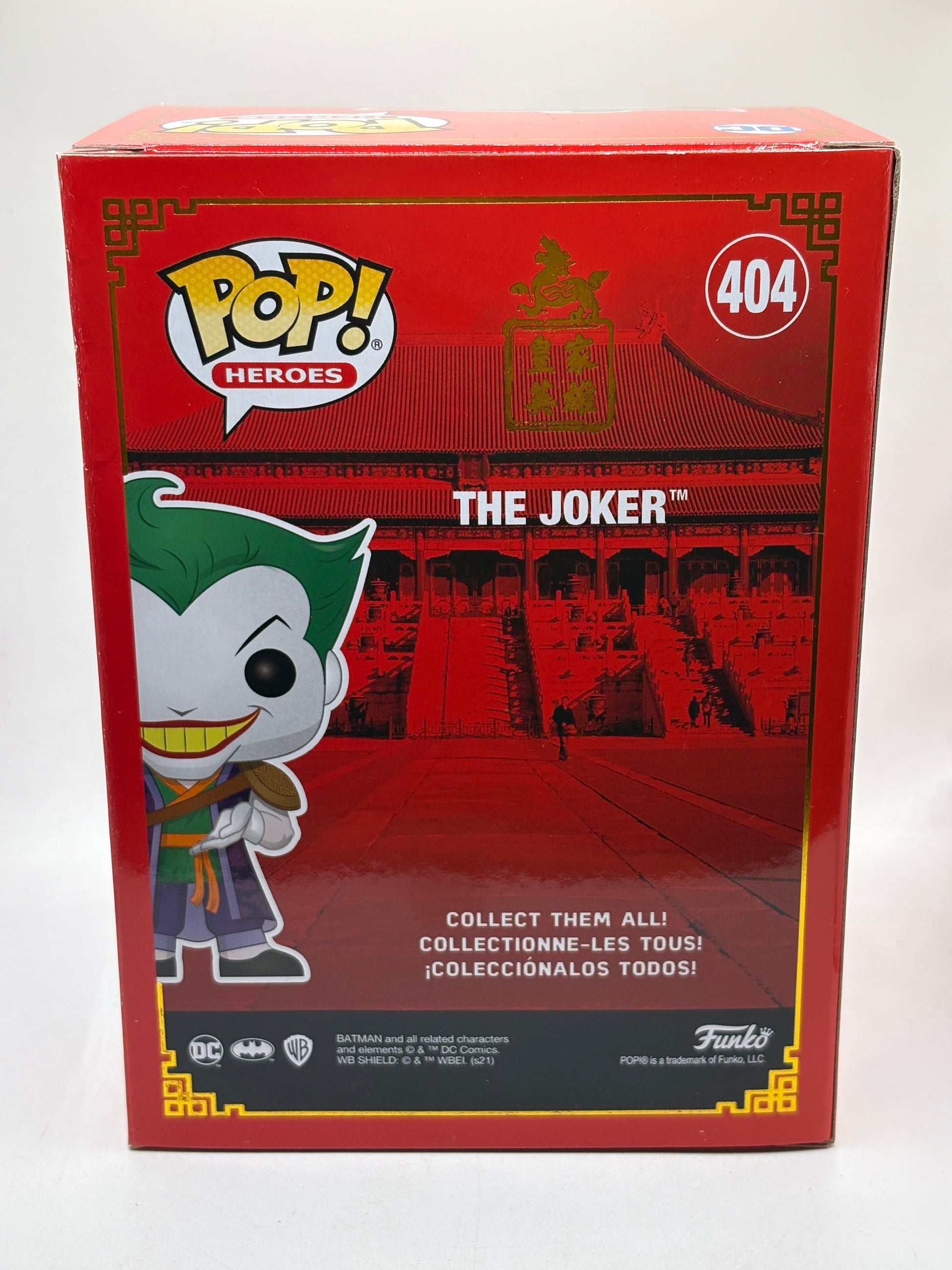 Funko POP! Heroes DC #404 The Joker 2021 Summer Con Limited Edition FRENLY BRICKS - Open 7 Days