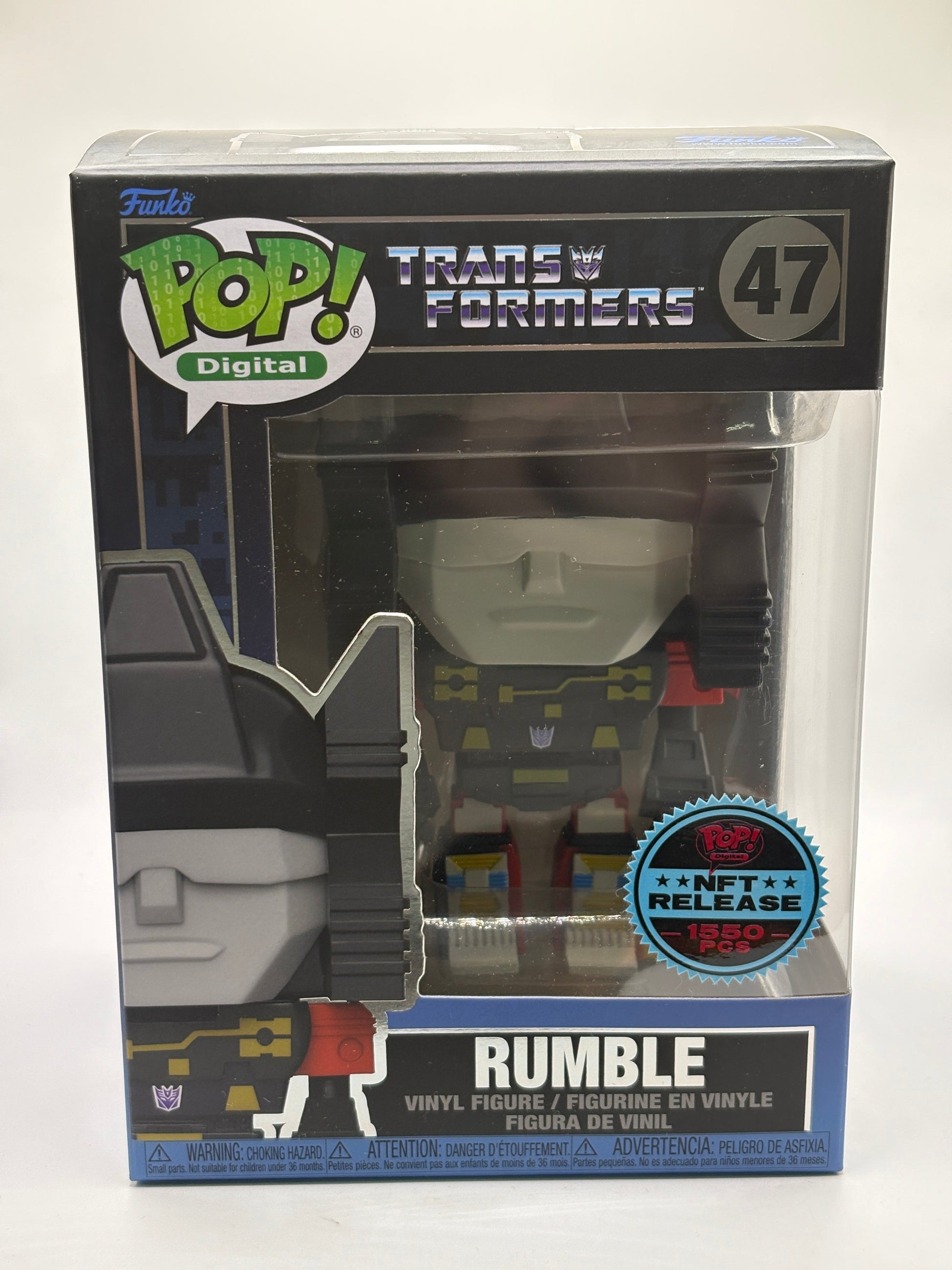 Funko POP! Digital Transformers #47 Rumble NFT Release 1550 Pieces FRENLY BRICKS - Open 7 Days
