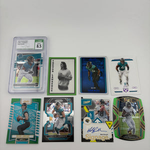 NFL Sports Jacksonville Jaguar Card Lot - Trevor Lawrence, Rookie, Patch, Graded FRENLY BRICKS - Open 7 Days
