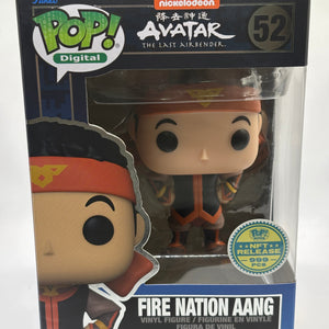 Funko POP! Digital Avatar The Last Airbender #52 Fire Nation Aang NFT 999 Pieces FRENLY BRICKS - Open 7 Days