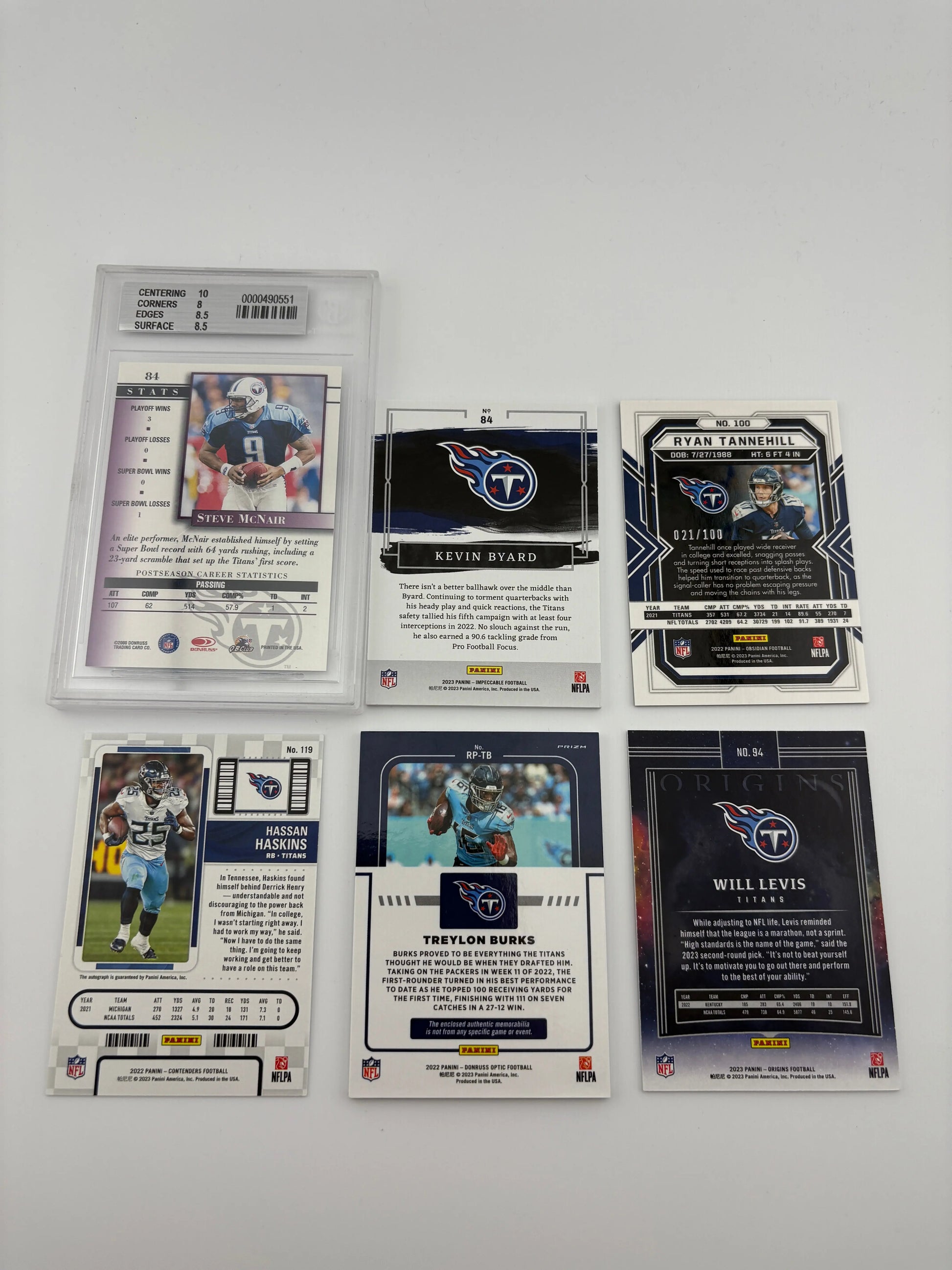 NFL Sports Tennessee Titans Card Lot - Kevin Byard, Rookies, Auto, Graded FRENLY BRICKS - Open 7 Days