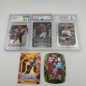 NFL Sports Washington Football Team Card Lot - Bryce Love, Rookies, Auto, Graded FRENLY BRICKS - Open 7 Days