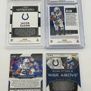 NFL Sports Indianapolis Colts Card Lot - Jacob Eason, Rookies, Graded FRENLY BRICKS - Open 7 Days