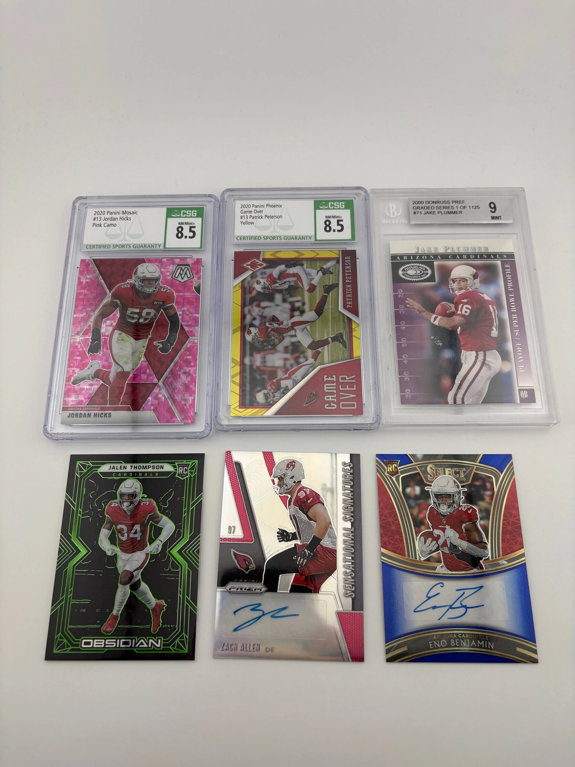NFL Sports Arizona Cardinals Card Lot - Jake Plummer, Rookies, Autos, Graded FRENLY BRICKS - Open 7 Days