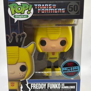 Funko POP! Digital Transformers #50 Freddy Funko as Bumblebee NFT 2397 Pieces FRENLY BRICKS - Open 7 Days